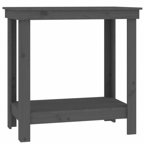 Werkbank 80x50x80 cm massief grenenhout grijs