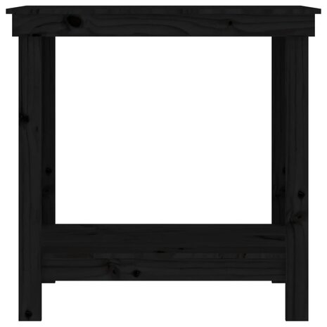 werkbank 80x50x80 cm massief grenenhout zwart