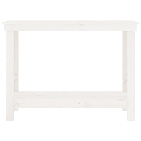 Werkbank 110x50x80 cm massief grenenhout wit