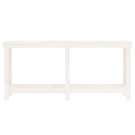 Werkbank 180x50x80 cm massief grenenhout wit