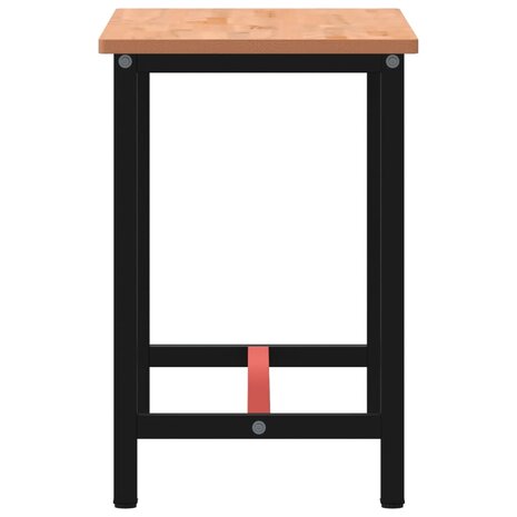 Werkbank 115x55x81,5 cm massief beukenhout en metaal