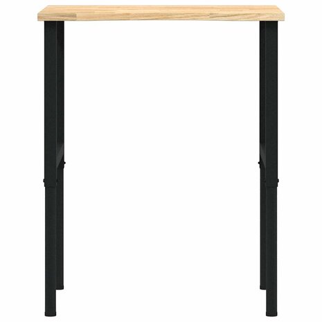 Werkbank 80x60x(71,5-98) cm massief eikenhout