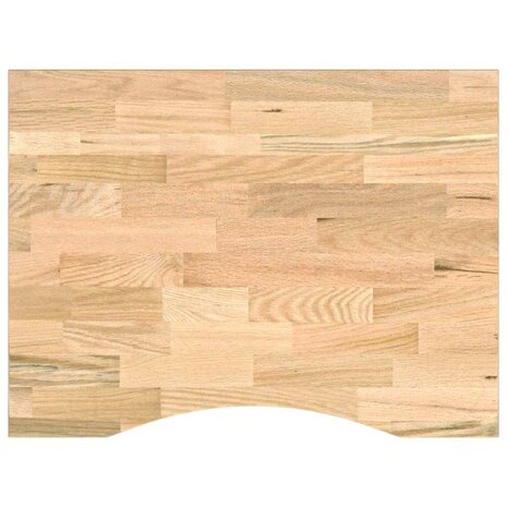 Werkbank 80x60x(71,5-98) cm massief eikenhout