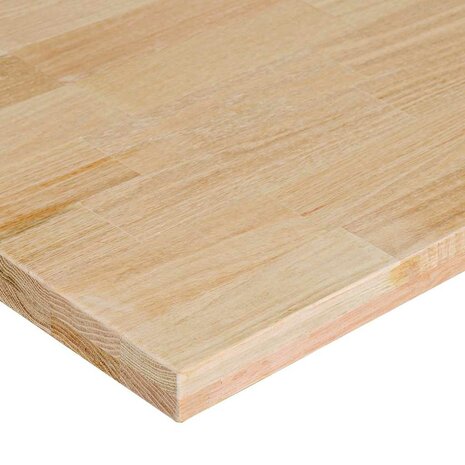 Werkbank 80x60x(71,5-98) cm massief eikenhout