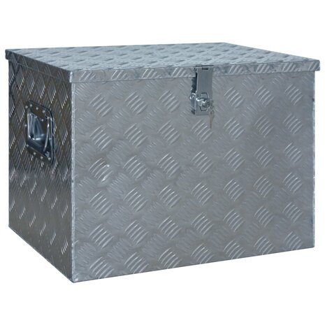 Aluminium kist 610x430x455 mm zilverkleurig