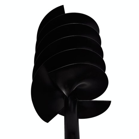 Grondboor met handvat en schroefkop 200 mm (zwart)