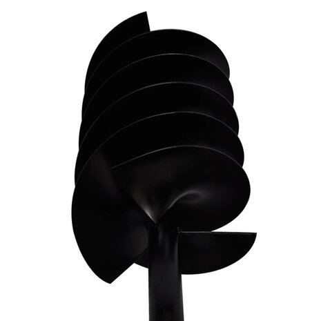 Grondboor met handvat 180 mm en verlengstukken 9 m (staal)
