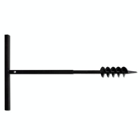 Grondboor 80 mm met 5 m verlengstuk Staal