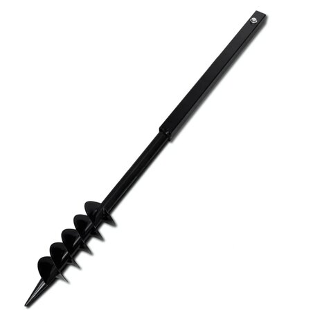 Grondboor 80 mm met 5 m verlengstuk Staal