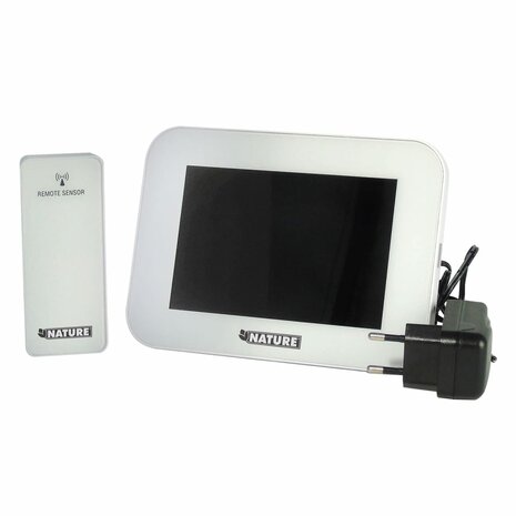 Weerstation digitaal H12,5 x 17,5 x 2,5 cm wit