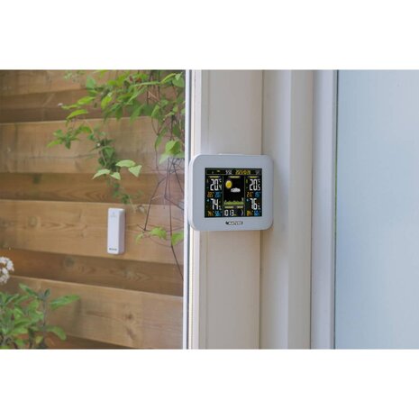 Weerstation digitaal H12,5 x 17,5 x 2,5 cm wit