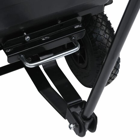 Tuinkiepwagen 300 kg 75 L zwart