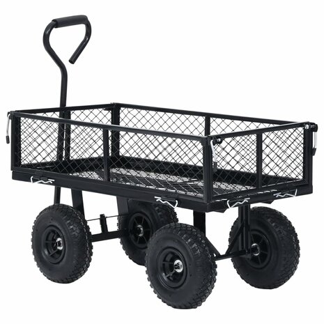 Tuinwagen 250 kg zwart