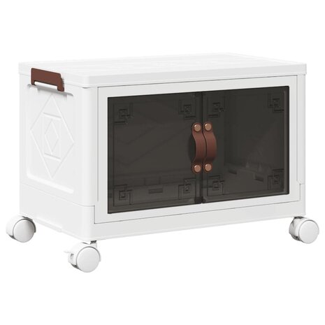 Opbergbox stapelbaar met wielen 28 L 48,5x29,5x33 cm