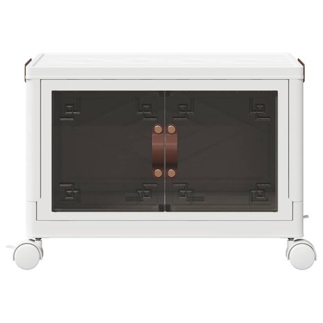 Opbergbox stapelbaar met wielen 28 L 48,5x29,5x33 cm