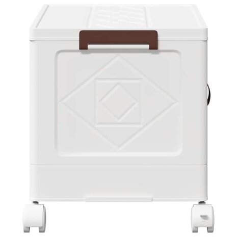Opbergbox stapelbaar met wielen 28 L 48,5x29,5x33 cm