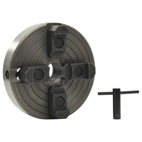 Houtklauwplaat 4 bekken M33 verbinding 150x63 mm staal zwart