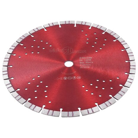 Diamantzaagblad Met Turbo En Gaten 300 Mm Staal 300 mm/20 mm