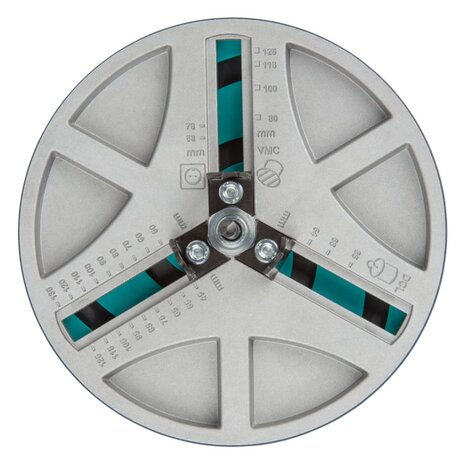 Verstelbare gatenzaag AH 45-130 30 mm metaal 5978000