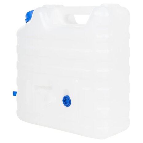 Watertank met kraan 15 L kunststof transparant