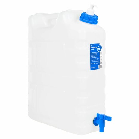 Watertank met kraan en zeepdispenser 20 L kunststof