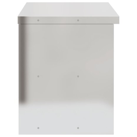 Keukenwandkast met schuifdeuren roestvrijstaal