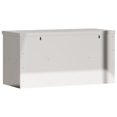 Keukenwandkast met schuifdeuren roestvrijstaal