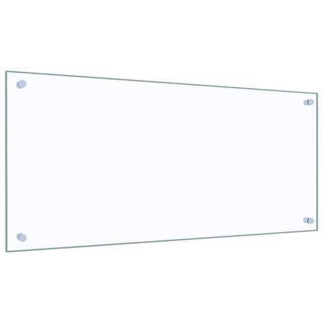 Spatscherm keuken 90x40 cm gehard glas transparant
