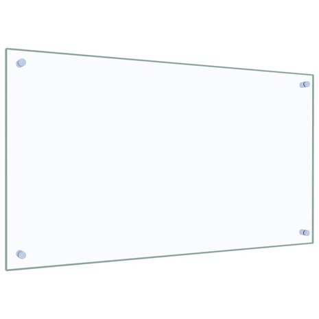 Spatscherm keuken 90x50 cm gehard glas transparant