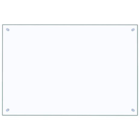 Spatscherm keuken 90x60 cm gehard glas transparant
