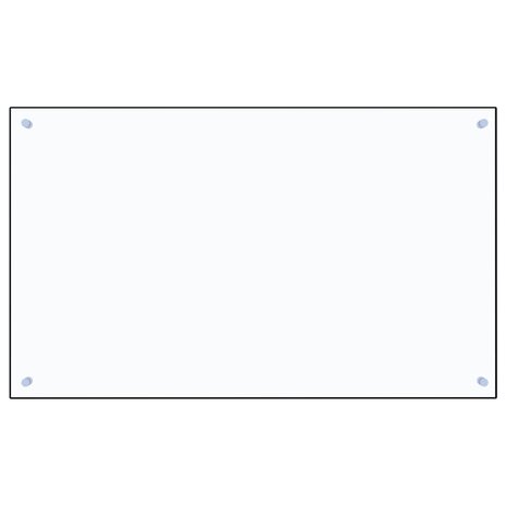 Spatscherm keuken 100x60 cm gehard glas transparant
