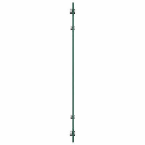 Spatscherm keuken 90x50 cm gehard glas zwart