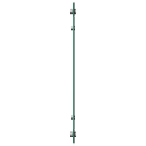 Spatscherm keuken 100x40 cm gehard glas zwart