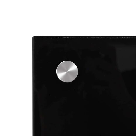 Spatscherm keuken 100x40 cm gehard glas zwart