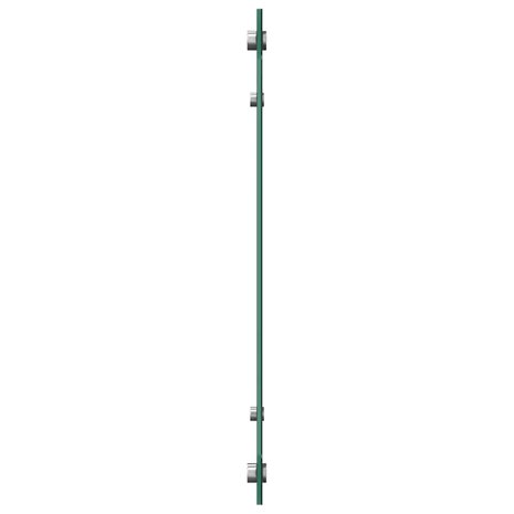 Spatschermen keuken 2 st 70x40 cm gehard glas zwart
