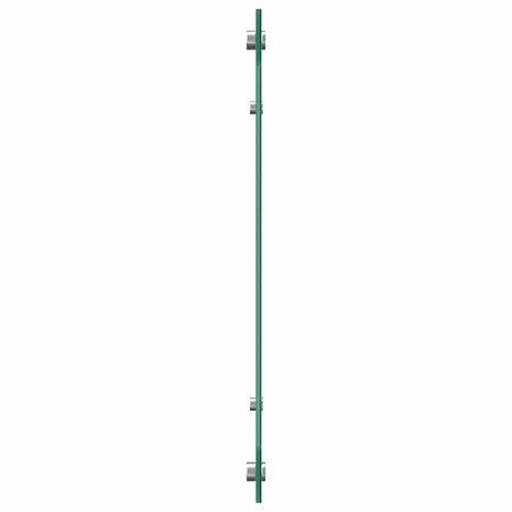 Spatschermen keuken 2 st 80x60 cm gehard glas wit