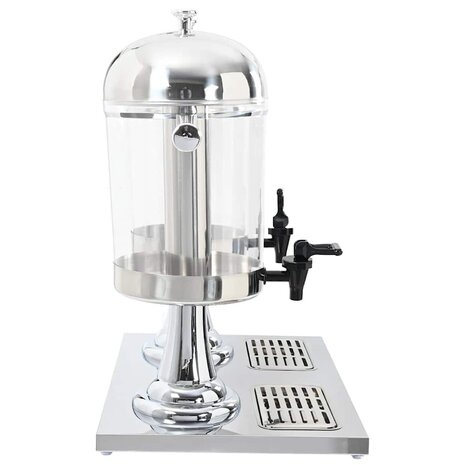 Dubbele sapdispenser roestvrij staal 2x8 L