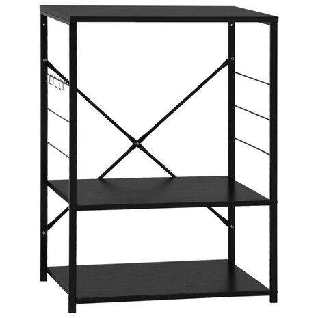 Magnetronkast 60x39,6x79,5 cm bewerkt hout zwart