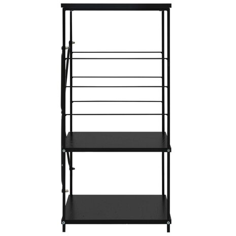 Magnetronkast 60x39,6x79,5 cm bewerkt hout zwart