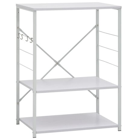 Magnetronkast 60x39,6x79,5 cm bewerkt hout wit