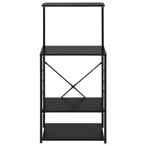Magnetronkast 60x39,6x123 cm bewerkt hout zwart