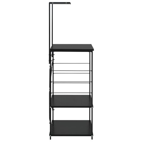Magnetronkast 60x39,6x123 cm bewerkt hout zwart