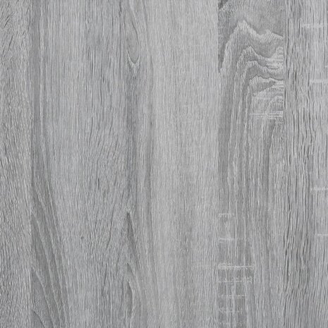 Bakkersrek 90x40x132 cm bewerkt hout en metaal grijs sonoma