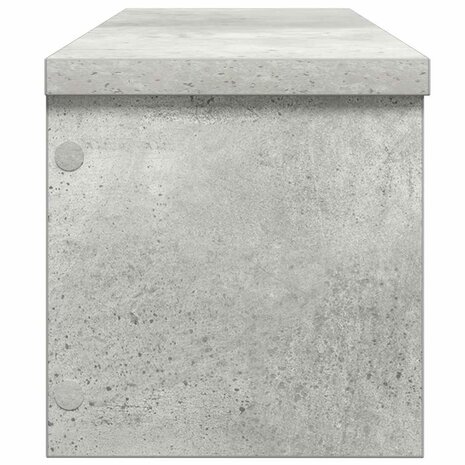 Keukenrek stapelbaar 60x15x16 cm bewerkt hout betongrijs