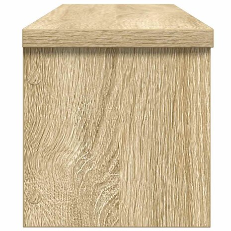 Keukenrek stapelbaar 60x15x16 cm bewerkt hout sonoma eikenkleur