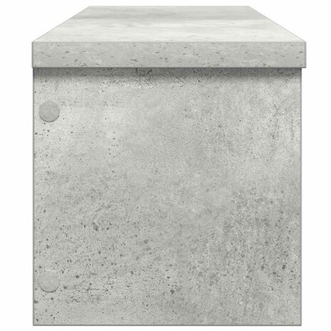 Keukenrekken stapelbaar 2 st 50x15x16 cm betongrijs