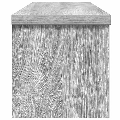 Keukenrek stapelbaar 50x15x16cm bewerkt hout grijs sonoma eiken