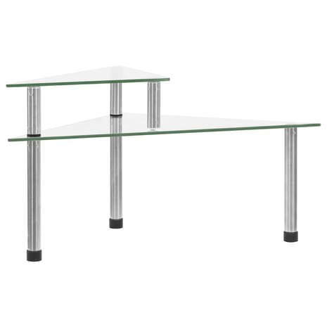 Keukenschap 49,5x35x19 cm gehard glas transparent