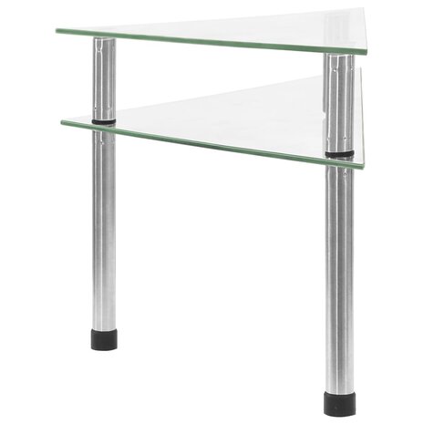 Keukenschap 49,5x35x19 cm gehard glas transparent