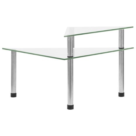 Keukenschap 49,5x35x19 cm gehard glas transparent